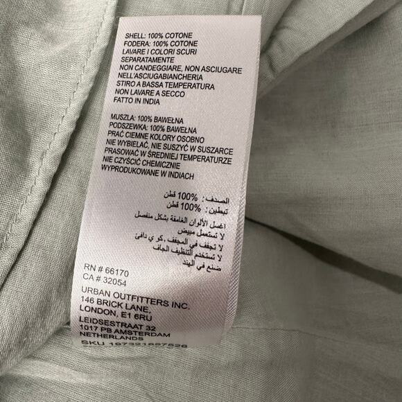 BDG Azealia Button Front Cotton Minidress Ruched Cups Size XS Y2K Cottagecore - Picture 5 of 13